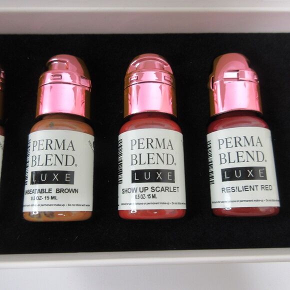Perma Blend Luxe Unstoppable Areola Set Vicky Martin Pigments Ink 8 x 0.5OZ/15ML - Picture 5 of 8